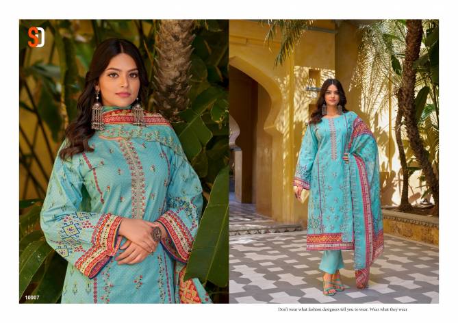 Bin Saeed Lawn Collection Vol 10 By Shraddha Embroidery Cotton Pakistani Suit Wholesalers In Delhi